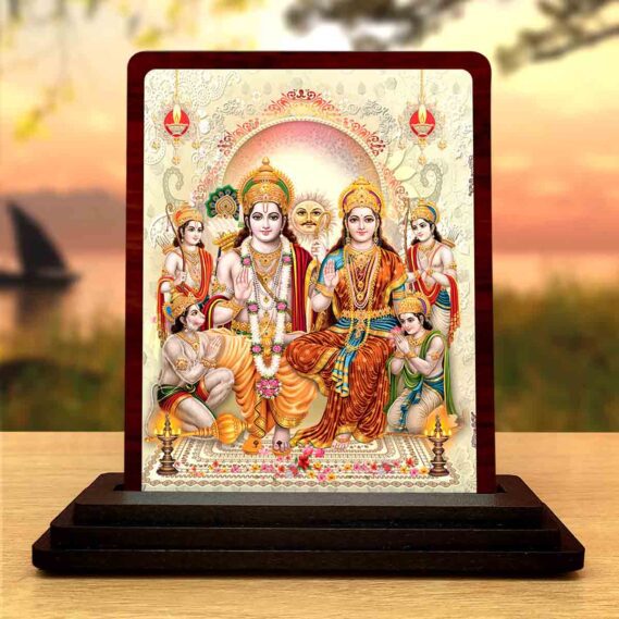 wooden Ram Darbar murti for home
