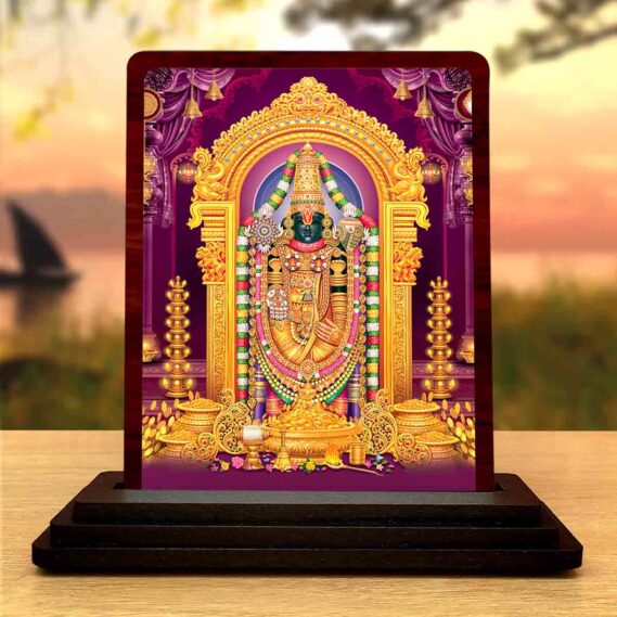wooden Hindu god Tirupati Balaji idol
