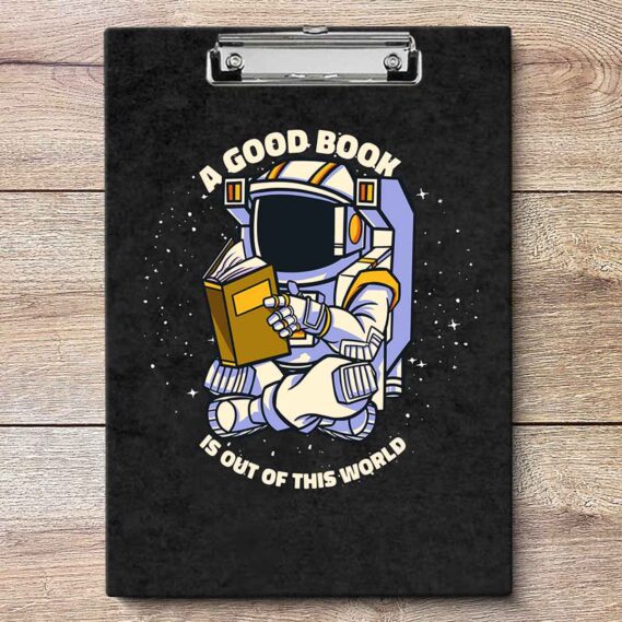 Space Document Holder Writing Pad For Office And School (Size 9x12 in)