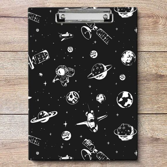 Space Texture Paper Holder Clipboards For Classroom (Size 9x12 in)