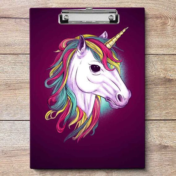Unicorn Clipboard Paper Holder For Office (Size 9x12 in)
