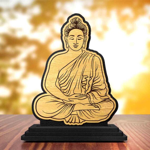 wooden Lord Buddha figurine