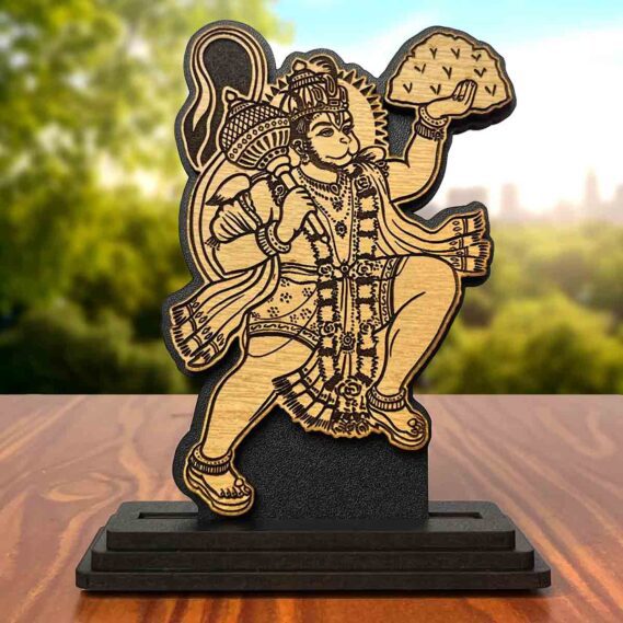 wooden Lord Hanuman statue