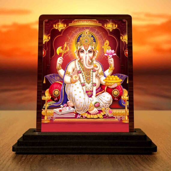 wooden Ganpati murti