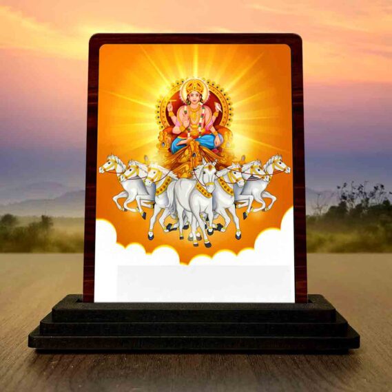 wooden Sun God idol for home