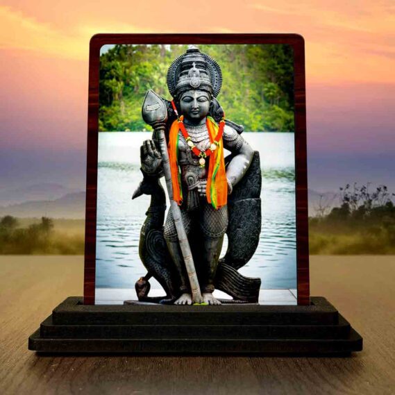 wooden Murugan idol for home