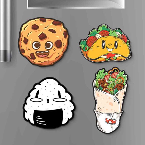Foodie humor fridge magnets