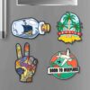 Travel photography magnet decor