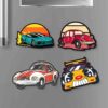 Classic car fridge magnets