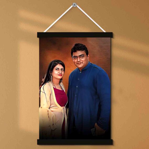 Personalized Sketch Frame for Couple Customized Gifts for Couple (Size 12x18 in)